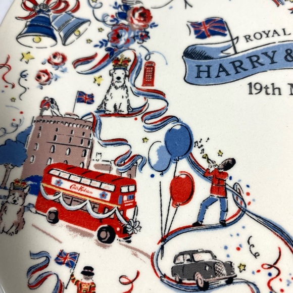 Cath Kidston Royal Wedding Plate Brand new Limited Edition Rare Harry & Meghan - Picture 6 of 8